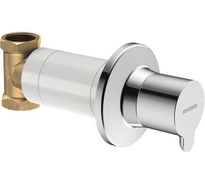 Llave de paso 3/4" Cromado